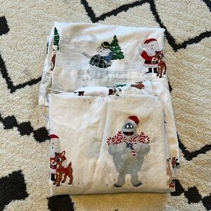 Pottery Barn Kids Rudolph toddler sheet set